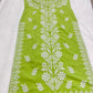 NAZAKAT Lime Green Cotton Kurta