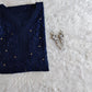 Mirha Navy Blue Rayon Sequin Embllished Long Kurta