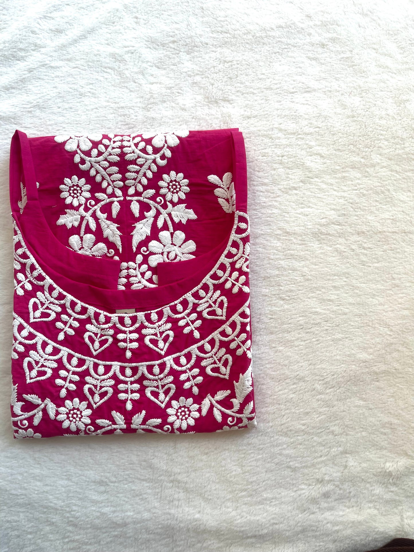 Nazakat Pink Cotton Kurta