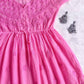 Khwaab Pink Kota Pearl short Frock