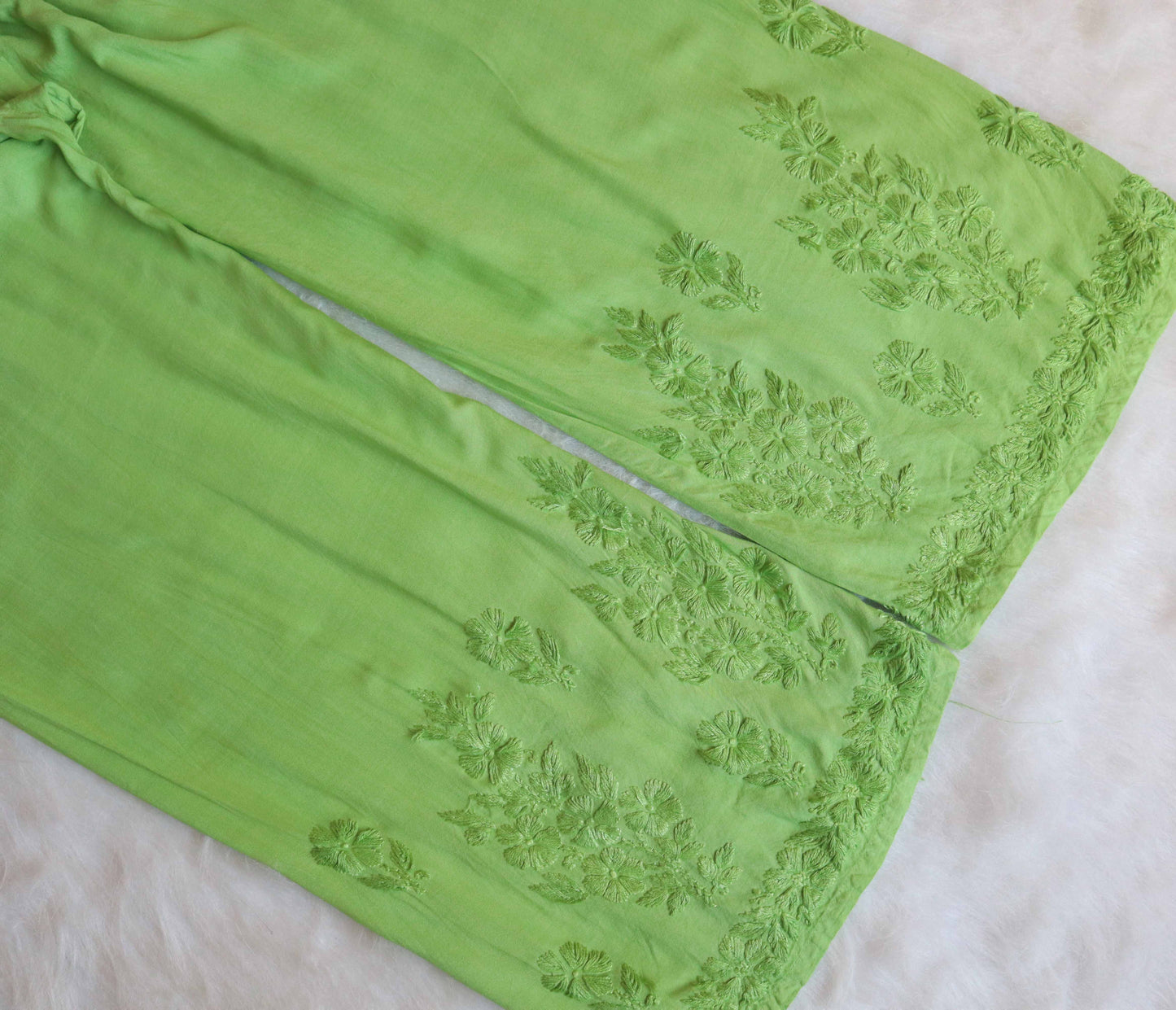 Aayat Lime Green Rayon Kurta Pant set