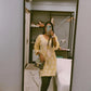 Sama Pastel Yellow Short Rayon Kurta