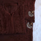 Aayat Chocolate Brown Rayon Kurta Pant set