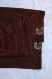 Aayat Chocolate Brown Rayon Kurta Pant set