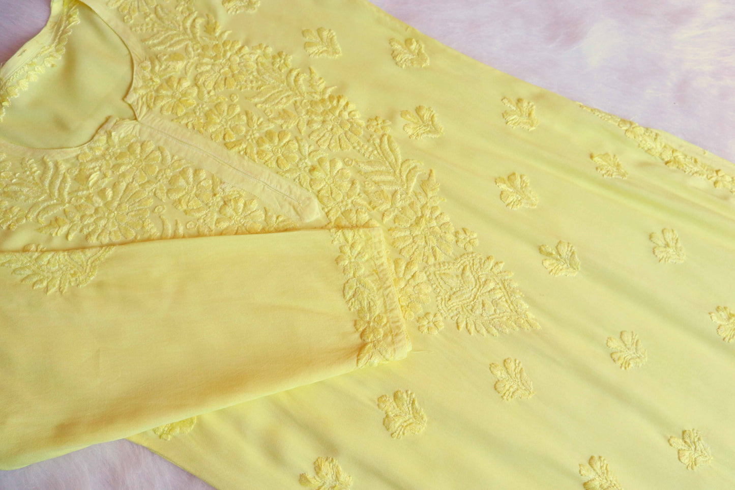 Aayat Pastel Yellow Rayon Kurta Pant set