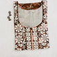 kaveri Brown chikankari straight kurti