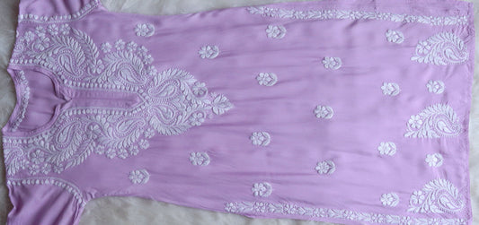 Tulipa Lavender Long Rayon kurta